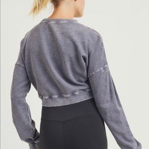 Adorable cropped long sleeve top